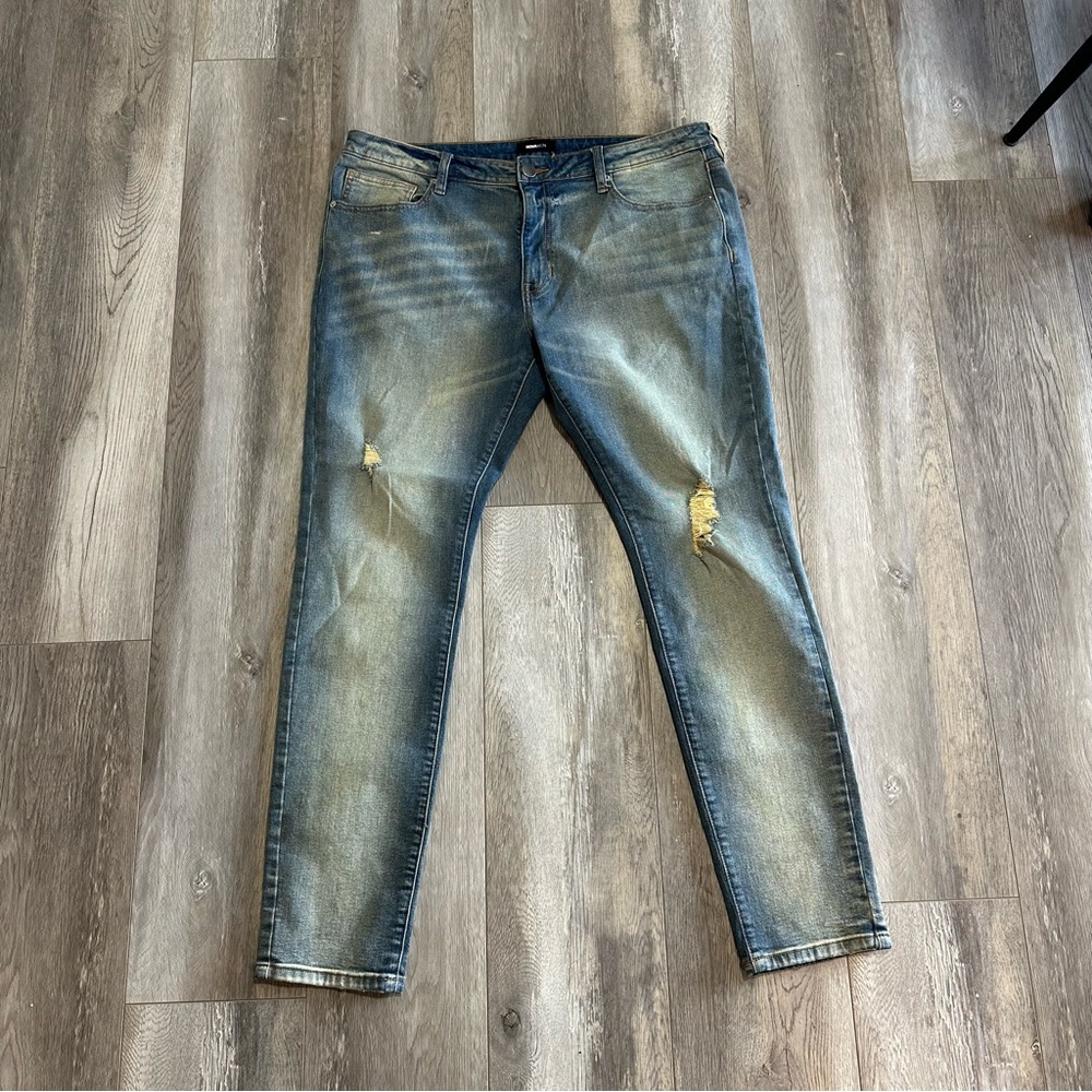 Nova Men Dark Indigo Wash Denim Slim Jeans